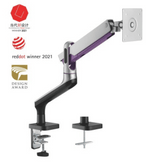 Brateck LDT50-C012 HALO Premium Aluminum Spring Assisted Monitor Arm - Gavisco Office Furniture